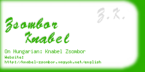 zsombor knabel business card